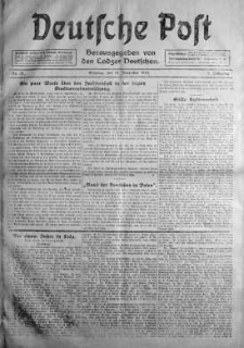 Deutsche Post 14 listopad 1915 nr 21