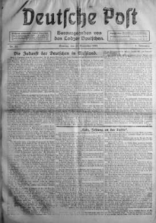 Deutsche Post 21 listopad 1915 nr 22