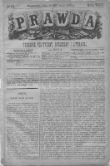 Prawda. Tygodnik polityczny, społeczny i literacki 1888, Nr 13