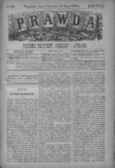 Prawda. Tygodnik polityczny, społeczny i literacki 1888, Nr 23