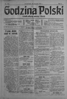 Godzina Polski : dziennik polityczny, społeczny i literacki 27 listopad 1916 nr 330