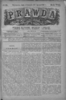 Prawda. Tygodnik polityczny, społeczny i literacki 1888, Nr 31
