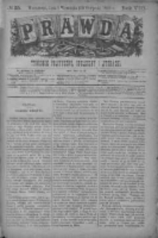 Prawda. Tygodnik polityczny, społeczny i literacki 1888, Nr 35