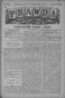 Prawda. Tygodnik polityczny, społeczny i literacki 1888, Nr 42