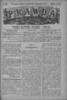 Prawda. Tygodnik polityczny, społeczny i literacki 1888, Nr 48