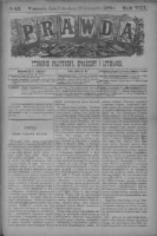Prawda. Tygodnik polityczny, społeczny i literacki 1888, Nr 49