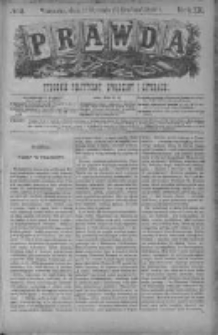 Prawda. Tygodnik polityczny, społeczny i literacki 1889, Nr 1