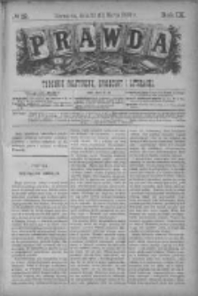 Prawda. Tygodnik polityczny, społeczny i literacki 1889, Nr 12