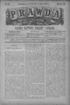 Prawda. Tygodnik polityczny, społeczny i literacki 1889, Nr 16
