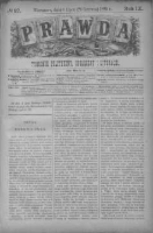 Prawda. Tygodnik polityczny, społeczny i literacki 1889, Nr 27