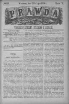 Prawda. Tygodnik polityczny, społeczny i literacki 1889, Nr 28