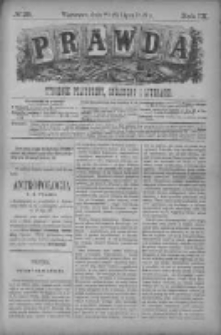 Prawda. Tygodnik polityczny, społeczny i literacki 1889, Nr 29