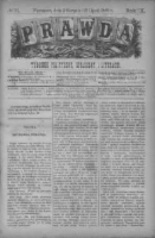 Prawda. Tygodnik polityczny, społeczny i literacki 1889, Nr 31