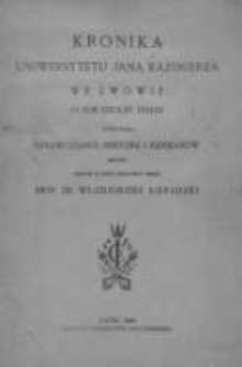 Kronika Uniwersytetu Lwowskiego 1924-1925