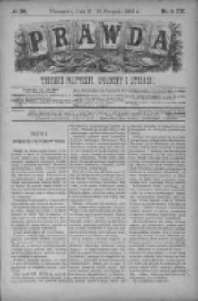 Prawda. Tygodnik polityczny, społeczny i literacki 1889, Nr 35