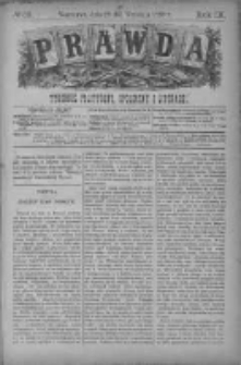 Prawda. Tygodnik polityczny, społeczny i literacki 1889, Nr 39
