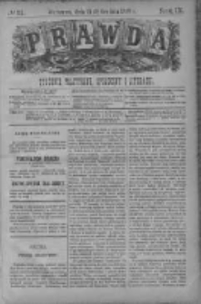 Prawda. Tygodnik polityczny, społeczny i literacki 1889, Nr 51