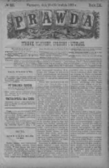Prawda. Tygodnik polityczny, społeczny i literacki 1889, Nr 52