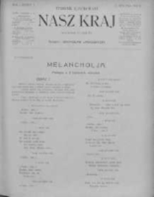 Nasz Kraj. Tygodnik Ilustrowany 1906, R. 1, Z. 5