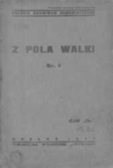 Z Pola Walki. Organ Polskiej Komisji Histpartu CK WKP (b) 1927, Nr 4