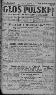 Głos Polski : dziennik polityczny, społeczny i literacki 28 sierpień 1926 nr 236