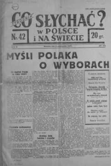 Co słychać w Polsce i na Świecie 16 październik 1938 nr 42