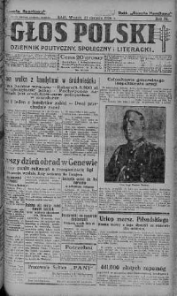 Głos Polski : dziennik polityczny, społeczny i literacki 31 sierpień 1926 nr 239