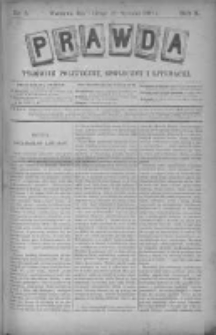 Prawda. Tygodnik polityczny, społeczny i literacki 1890, Nr 5