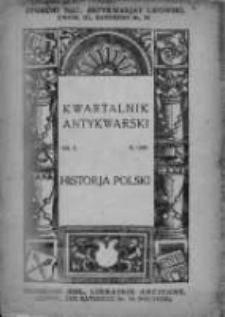 Kwartalnik Antykwarski 1930, Nr 3
