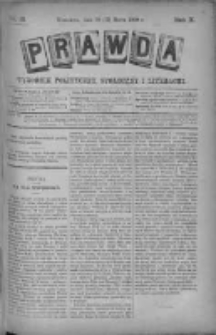 Prawda. Tygodnik polityczny, społeczny i literacki 1890, Nr 13