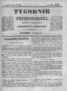 Tygodnik Petersburski : Gazeta urzędowa Królestwa Polskiego 1843, R. 14, Cz. 27, Nr 45