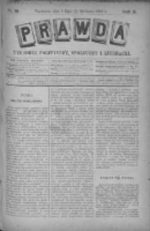 Prawda. Tygodnik polityczny, społeczny i literacki 1890, Nr 18