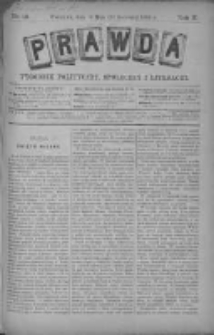 Prawda. Tygodnik polityczny, społeczny i literacki 1890, Nr 19