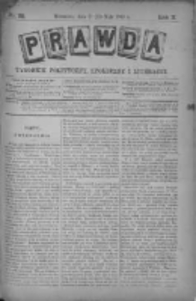 Prawda. Tygodnik polityczny, społeczny i literacki 1890, Nr 22