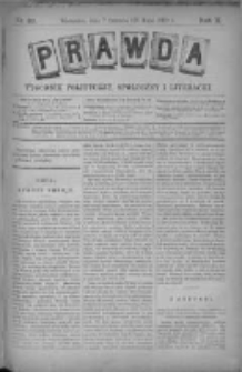 Prawda. Tygodnik polityczny, społeczny i literacki 1890, Nr 23
