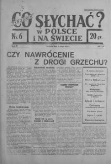 Co słychać w Polsce i na Świecie 5 luty 1939 nr 6