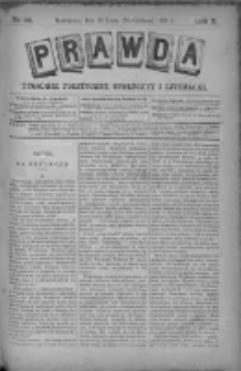 Prawda. Tygodnik polityczny, społeczny i literacki 1890, Nr 28