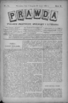 Prawda. Tygodnik polityczny, społeczny i literacki 1890, Nr 31
