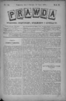 Prawda. Tygodnik polityczny, społeczny i literacki 1890, Nr 32