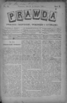 Prawda. Tygodnik polityczny, społeczny i literacki 1890, Nr 33