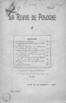 Revue de Pologne, La 1915, Nr 7/8