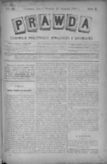 Prawda. Tygodnik polityczny, społeczny i literacki 1890, Nr 36