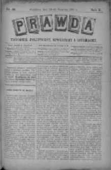 Prawda. Tygodnik polityczny, społeczny i literacki 1890, Nr 38