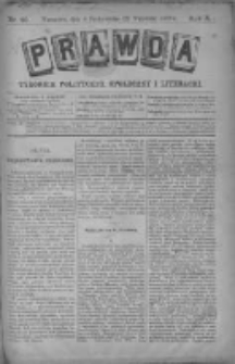 Prawda. Tygodnik polityczny, społeczny i literacki 1890, Nr 40