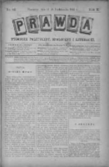 Prawda. Tygodnik polityczny, społeczny i literacki 1890, Nr 42