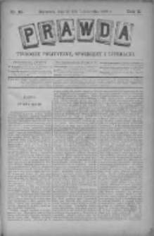 Prawda. Tygodnik polityczny, społeczny i literacki 1890, Nr 43