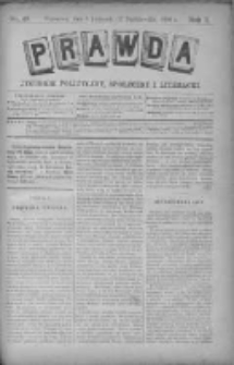 Prawda. Tygodnik polityczny, społeczny i literacki 1890, Nr 45