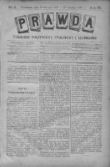 Prawda. Tygodnik polityczny, społeczny i literacki 1891, Nr 2