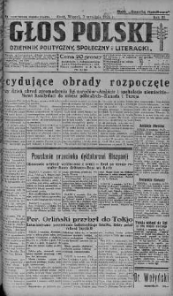 Głos Polski : dziennik polityczny, społeczny i literacki 7 wrzesień 1926 nr 246
