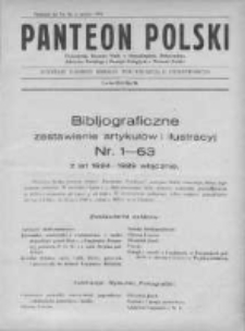 Panteon Polski. Ilustrowany dwutygodnik poświęcony pamięci i czci poległych o niepodległość Polski wraz z kroniką czynów żołnierza polskiego w latach 1914-1921 1930, Nr 66 [dodatek]